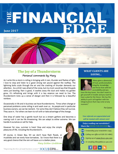 June 2017 Focus CPA Newsletter