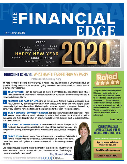 January 2020 Focus CPA Newsletter