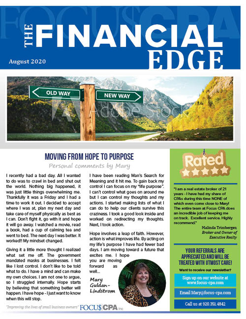 August 2020 Focus CPA Newsletter